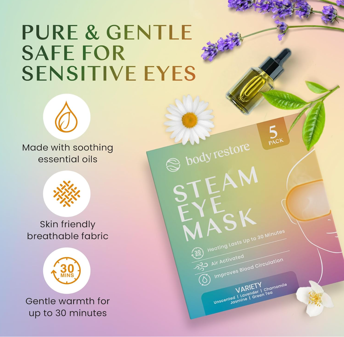 Body Restore Steam Eye Mask – Spa Relax