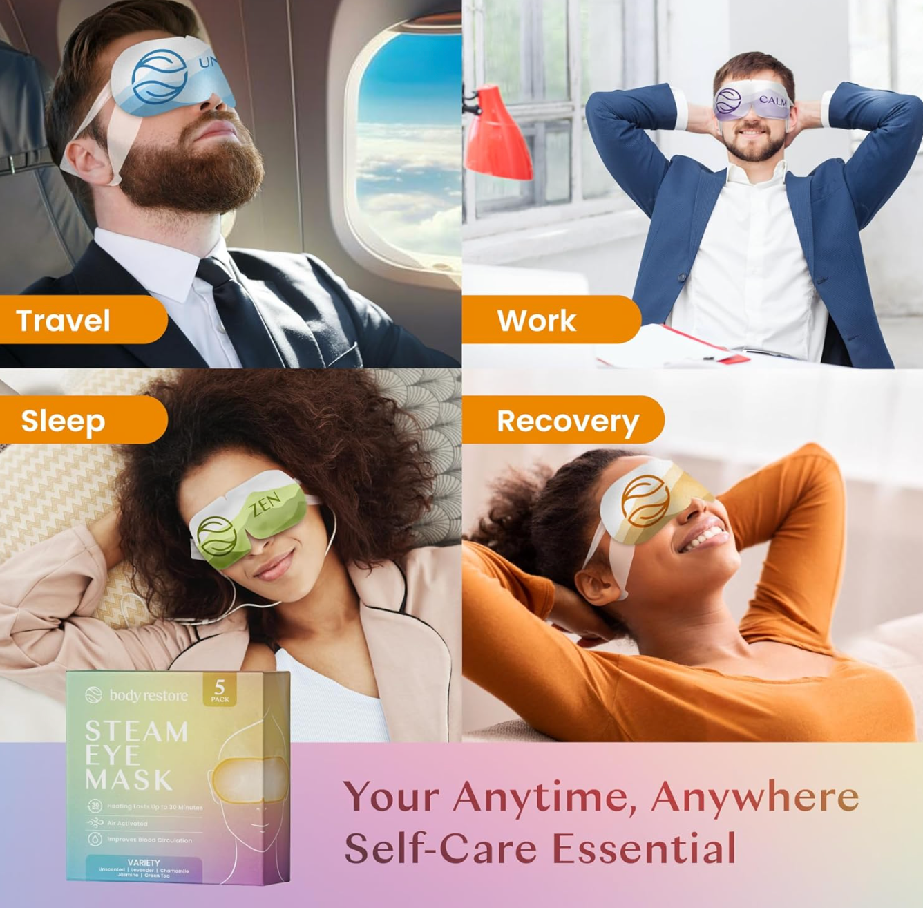 Body Restore Steam Eye Mask – Spa Relax
