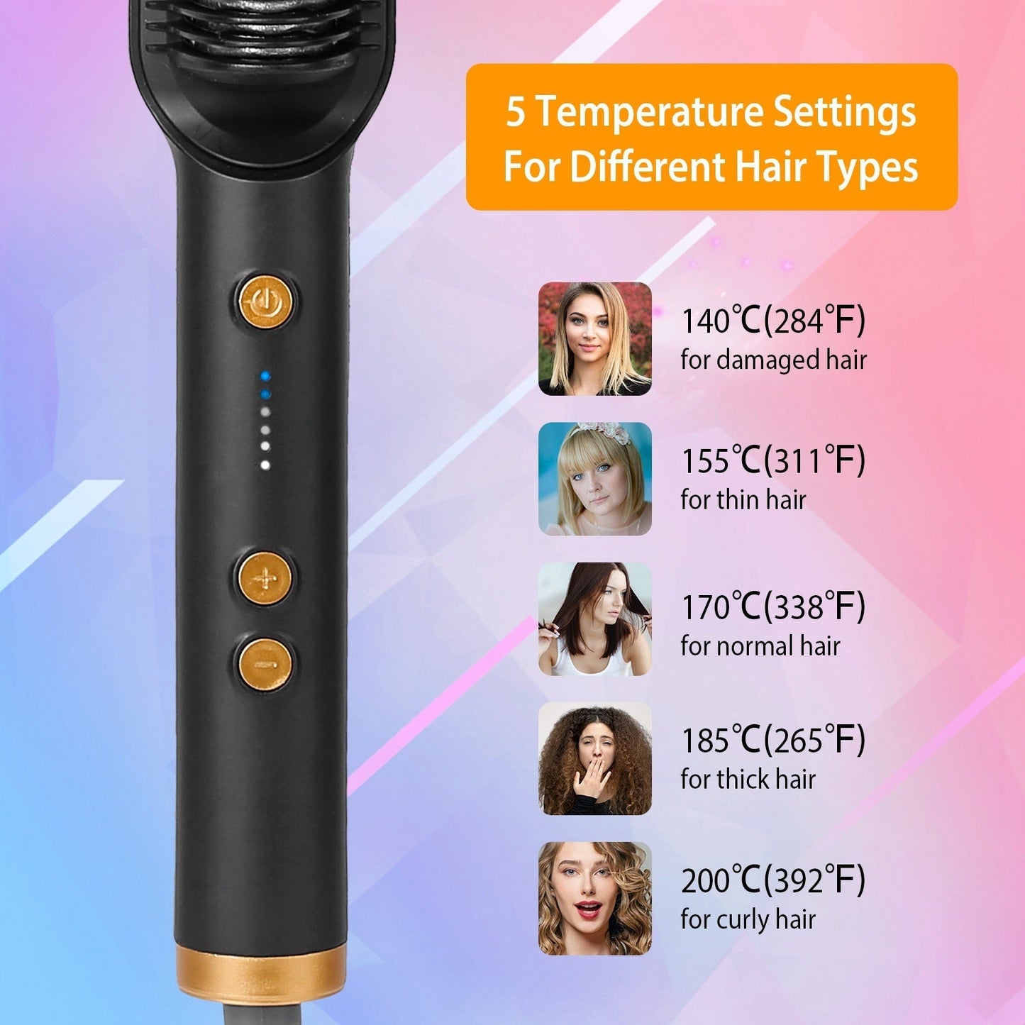 Electric Hair Straightener Comb