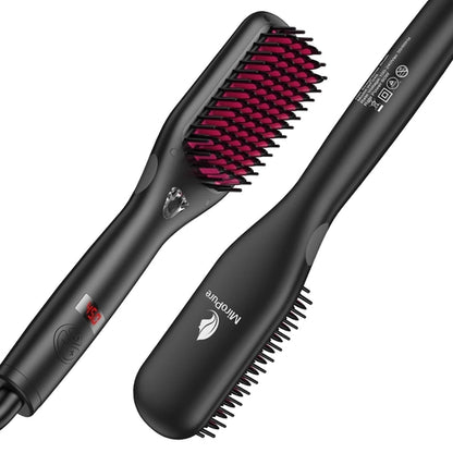 Hair Straightener Brush with Ionic Generator